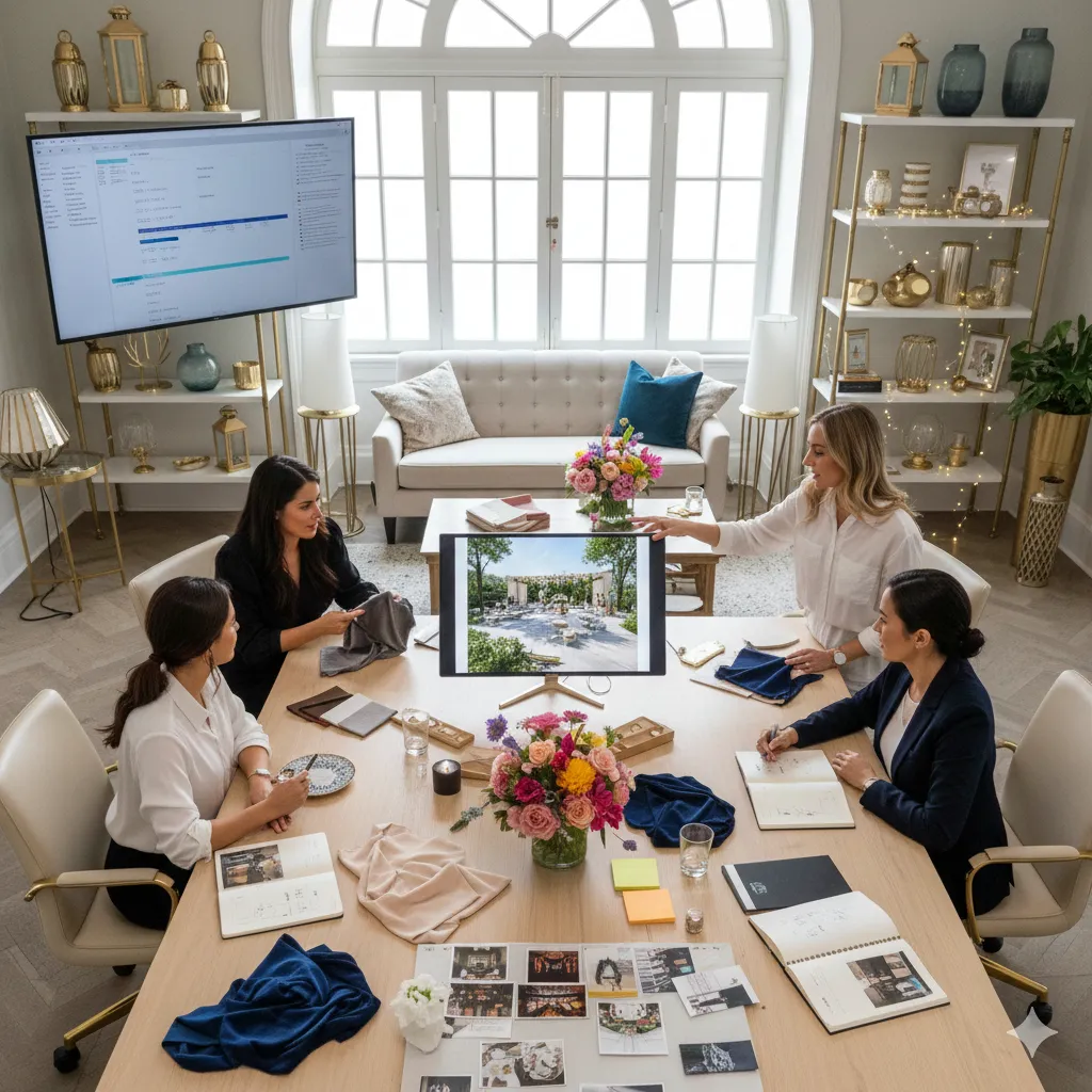 Professional party planning consultation and design process